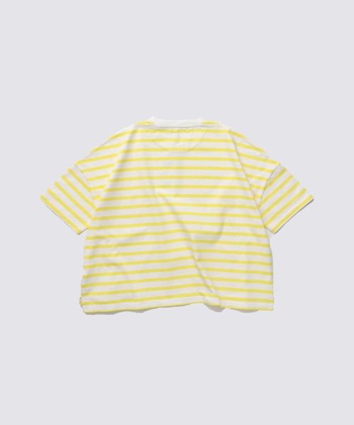FIDELITY（フィデリティ）の「[WOMEN] BORDER S/S CREW / ウィメンズ半袖ボーダークルーネックシャツ（Tシャツ/カットソー・レディース・ブルー/オフホワイト/ダークネイビー/イエロー/キナリ/チャコール・FREE）」の10枚目の写真