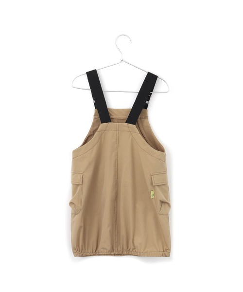 MAKE YOUR DAY（メイクユアデイ）の「バルーンシルエットジャンスカ■80～140cm（ジャンパースカート・キッズ・ネイビー/ラベンダー/ベージュ・140/120/110/130/100/80/90）」の8枚目の写真