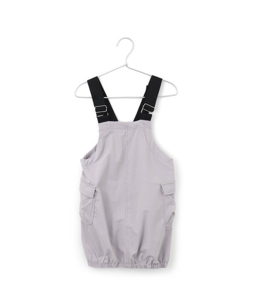 MAKE YOUR DAY（メイクユアデイ）の「バルーンシルエットジャンスカ■80～140cm（ジャンパースカート・キッズ・ネイビー/ラベンダー/ベージュ・140/120/110/130/100/80/90）」の10枚目の写真