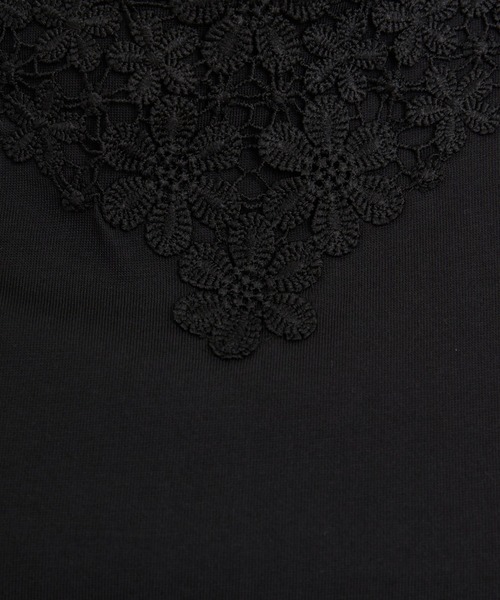 ikka(イッカ)の「【接触冷感/UVカット】コットンUSA前後レースタンクトップ(タンクトップ・レディース・オフホワイト/ベージュ/ブラック・S/M/L)」の13枚目の写真