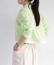 cepo | ワンポイント スソラインショートシャツ(シャツ/ブラウス)