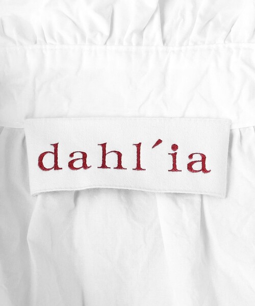 dahl’ia ダリア フリル ショートスリーブ シャツ ブラウス dahl'ia（ダリア）の「＜dahl'ia（ダリア）＞フリル ショート