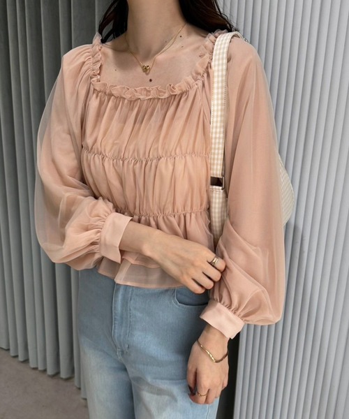 one after another NICE CLAUP(ワンアフターアナザーナイスクラップ)の「ギンガムチェックホーボーバッグ(ショルダーバッグ・レディース・ピンク系その他/ベージュ系その他/ブラック系その他/ブルー系その他・FREE)」の17枚目の写真