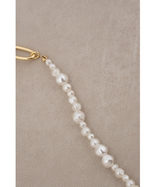 AZUL by moussy（アズールバイマウジー）の「ハーフフェイクパールミックスチェーンネックレス（ネックレス・レディース・ゴールド系その他/シルバー・FREE）」の14枚目の写真