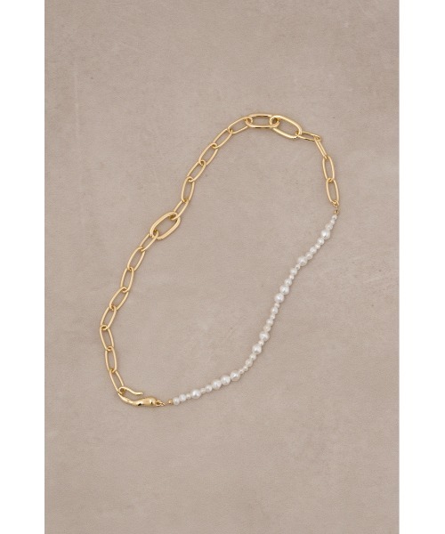 AZUL by moussy（アズールバイマウジー）の「ハーフフェイクパールミックスチェーンネックレス（ネックレス・レディース・ゴールド系その他/シルバー・FREE）」の11枚目の写真