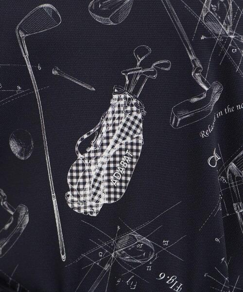 adabat（アダバット）の「◆【UVカット／吸水速乾／遮熱】ゴルフギアデザイン 長袖プルオーバー（Tシャツ/カットソー・レディース・ホワイト系その他/ネイビー系・38/42/40/36）」の11枚目の写真