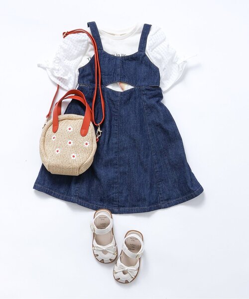 apres les cours（アプレレクール）の「リボン付きハートサンダル（サンダル・キッズ・ブラック/アイボリー・16/15 /18/17/19/14）」の13枚目の写真