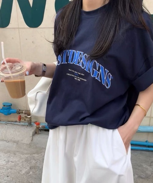 Sibra（シブラ）の「綿100% プリント半袖Tシャツ（Tシャツ/カットソー・レディース・ホワイト/グレー/ネイビー・M）」の15枚目の写真