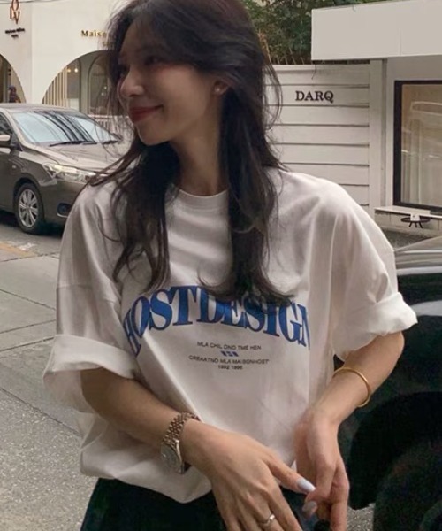 Sibra（シブラ）の「綿100% プリント半袖Tシャツ（Tシャツ/カットソー・レディース・ホワイト/グレー/ネイビー・M）」の19枚目の写真