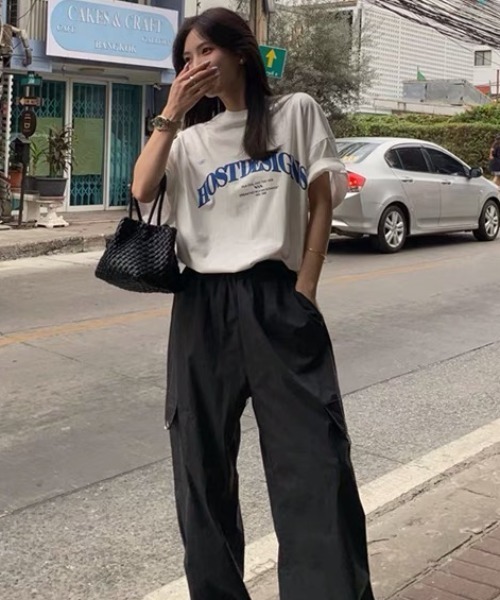 Sibra（シブラ）の「綿100% プリント半袖Tシャツ（Tシャツ/カットソー・レディース・ホワイト/グレー/ネイビー・M）」の20枚目の写真
