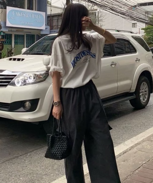 Sibra（シブラ）の「綿100% プリント半袖Tシャツ（Tシャツ/カットソー・レディース・ホワイト/グレー/ネイビー・M）」の11枚目の写真