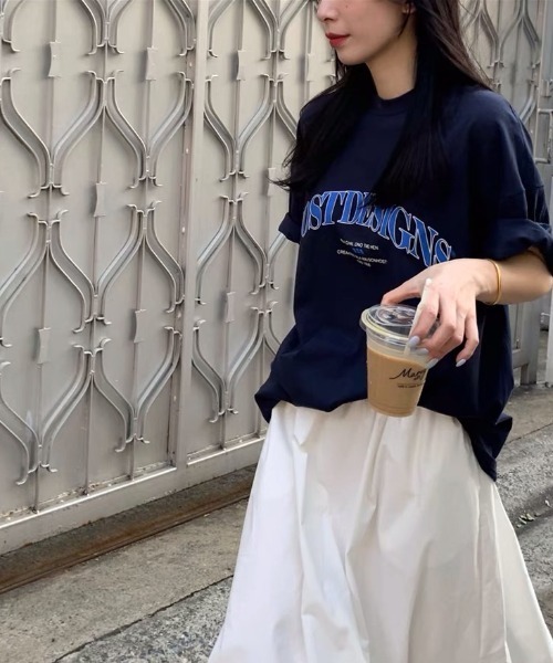 Sibra（シブラ）の「綿100% プリント半袖Tシャツ（Tシャツ/カットソー・レディース・ホワイト/グレー/ネイビー・M）」の13枚目の写真