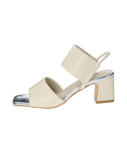 Te chichi（テチチ）の「ダブルベルトサンダル（サンダル・レディース・オフホワイト/ブラック・37/38）」の3枚目の写真