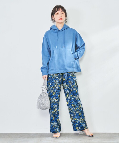 coen(コーエン)の「【WEB限定】ボタニカルプリントストレートイージーパンツ(その他パンツ・レディース・ベージュ/ネイビー・M/L)」の20枚目の写真