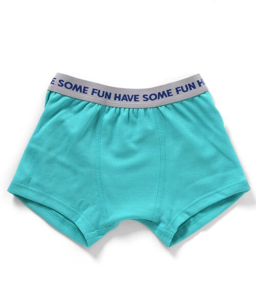 BREEZE（ブリーズ）の「Boy's 無地メッシュパンツ（ボクサーパンツ・キッズ・ブラック/エメラルド/ブルー/レインボー・110/150/130/140/120/100）」の2枚目の写真