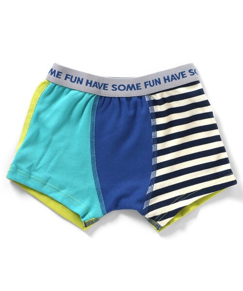 BREEZE（ブリーズ）の「Boy's 無地メッシュパンツ（ボクサーパンツ・キッズ・ブラック/エメラルド/ブルー/レインボー・110/150/130/140/120/100）」の4枚目の写真