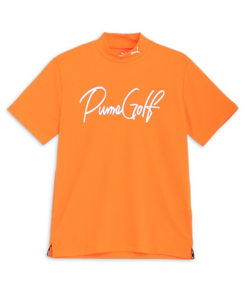 PUMA プーマ メンズ ゴルフ ストレッチ カノコ PGロゴ モックネック 半袖 シャツ