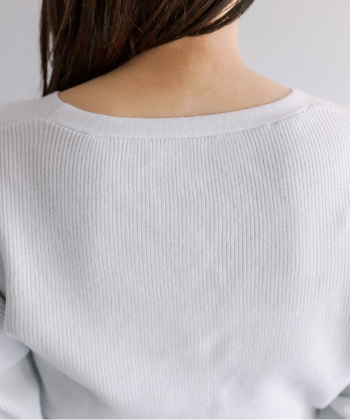 OLIVE des OLIVE(オリーブデオリーブ)の「【WEB限定カラー有】リボンビジュー付き半袖カーディガン(カーディガン/ボレロ・レディース・オフホワイト/サックスブルー/ブラック/ミント/ピンク/レッド・FREE)」の10枚目の写真