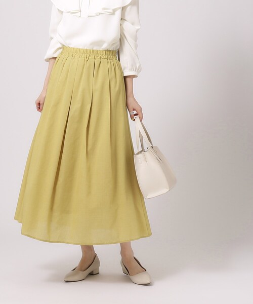 DRESKIP（ドレスキップ）の「◆【無理せずキレイ】歩くたびに揺れる ドラマティックフレアスカート（スカート・レディース・ブラック系1/ネイビー系1/イエロー系その他/ライトブルー・02/03/04）」の15枚目の写真