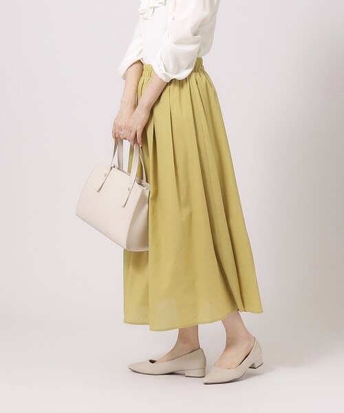 DRESKIP（ドレスキップ）の「◆【無理せずキレイ】歩くたびに揺れる ドラマティックフレアスカート（スカート・レディース・ブラック系1/ネイビー系1/イエロー系その他/ライトブルー・02/03/04）」の16枚目の写真