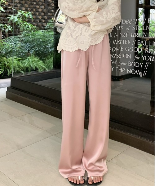 FREE STYLISTS（フリー スタイリスト）の「YUGA_YGMC サテン イージーパンツ（その他パンツ・レディース・オフホワイト/ベビーピンク/ブラック/マスタード・FREE）」の17枚目の写真