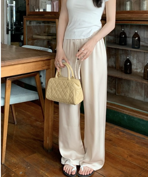 FREE STYLISTS（フリー スタイリスト）の「YUGA_YGMC サテン イージーパンツ（その他パンツ・レディース・オフホワイト/ベビーピンク/ブラック/マスタード・FREE）」の21枚目の写真