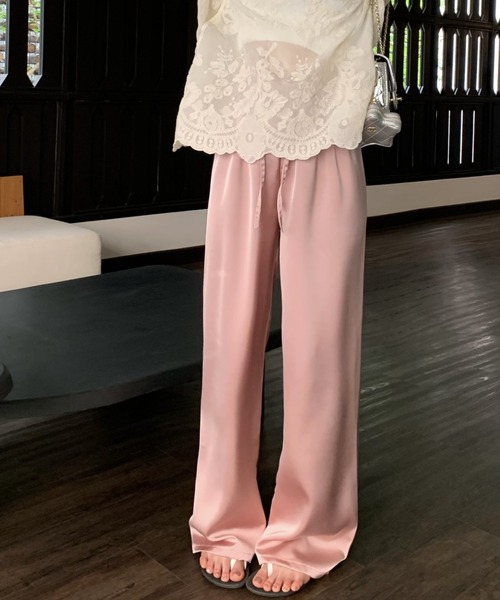 FREE STYLISTS（フリー スタイリスト）の「YUGA_YGMC サテン イージーパンツ（その他パンツ・レディース・オフホワイト/ベビーピンク/ブラック/マスタード・FREE）」の20枚目の写真