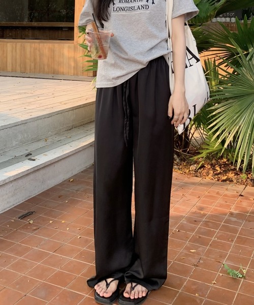 FREE STYLISTS（フリー スタイリスト）の「YUGA_YGMC サテン イージーパンツ（その他パンツ・レディース・オフホワイト/ベビーピンク/ブラック/マスタード・FREE）」の22枚目の写真