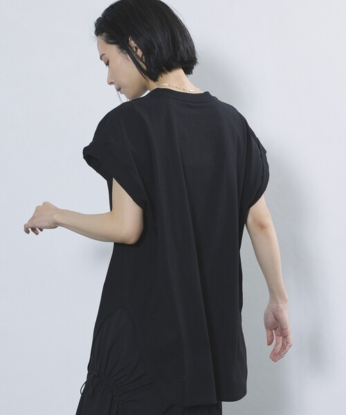 Firsthand（ファーストハンド）の「Firsthand/ファーストハンド オーガニックコットンロールアップスリーブロゴプリントTシャツ（Tシャツ/カットソー・レディース・ブラック/チャコールグレー/ホワイト・FREE）」の11枚目の写真