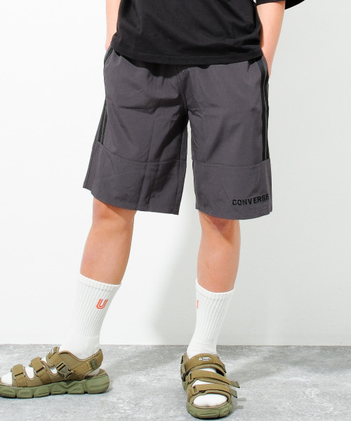 CONVERSE（コンバース）の「【水陸両用】CONVERSE 別注ドライポリサイドラインショートパンツ（その他パンツ・キッズ・ブラック/グレイッシュベージュ/カーキ/チャコールグレー・160/150/130/140）」の7枚目の写真