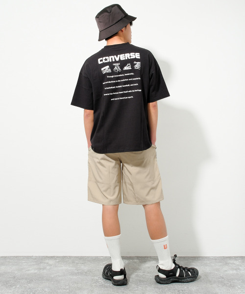 CONVERSE（コンバース）の「【水陸両用】CONVERSE 別注ドライポリサイドラインショートパンツ（その他パンツ・キッズ・ブラック/グレイッシュベージュ/カーキ/チャコールグレー・160/150/130/140）」の10枚目の写真