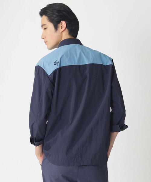 ECOALF(エコアルフ)の「ACT RE-NY シャツカバーオール 【日本限定】(ブルゾン・メンズ・ブラック/ダークネイビー・L/S/M)」の5枚目の写真