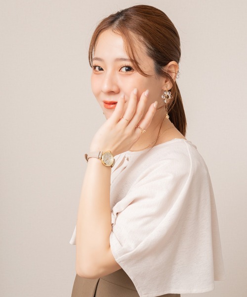 somyon(ソミョン)の「【 somyon / ソミョン 】 淡色カラー ベルト ウォッチ / 腕時計(アナログ腕時計・レディース・ブラウン/ベージュ/グレイッシュベージュ・FREE)」の15枚目の写真