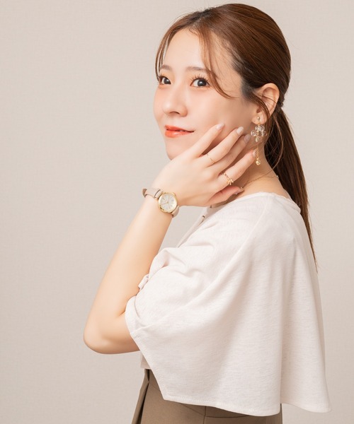 somyon(ソミョン)の「【 somyon / ソミョン 】 淡色カラー ベルト ウォッチ / 腕時計(アナログ腕時計・レディース・ブラウン/ベージュ/グレイッシュベージュ・FREE)」の14枚目の写真