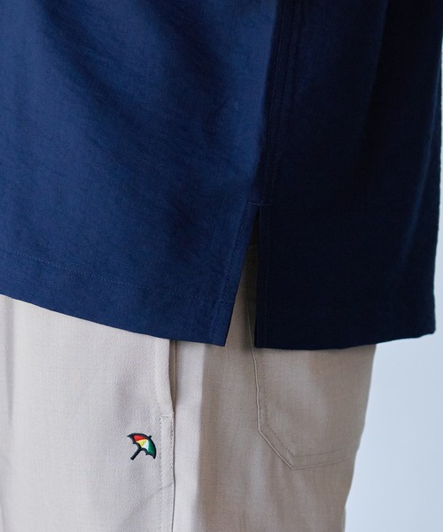 Arnold Palmer（アーノルドパーマー）の「アムンゼン オープンカラー シャツ（シャツ/ブラウス・レディース・ネイビー/ベージュ・L/M/S）」の6枚目の写真