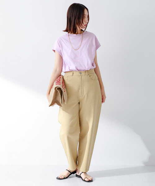 URBAN RESEARCH Sonny Label（アーバンリサーチサニーレーベル）の「コットンカーブパンツ（その他パンツ・レディース・ベージュ/オフホワイト・36/38）」の10枚目の写真