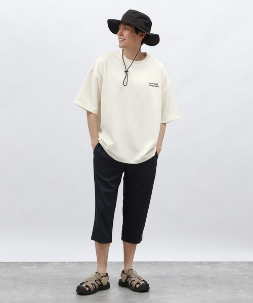 LAKOLE（ラコレ）の「フクレジャガード刺繍半袖T / 126595（Tシャツ/カットソー・メンズ・ブラック/ホワイト/ブルー・MEDIUM/LARGE）」の18枚目の写真