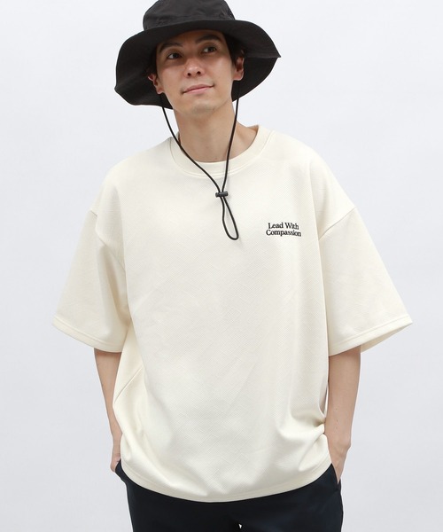 LAKOLE（ラコレ）の「フクレジャガード刺繍半袖T / 126595（Tシャツ/カットソー・メンズ・ブラック/ホワイト/ブルー・MEDIUM/LARGE）」の19枚目の写真