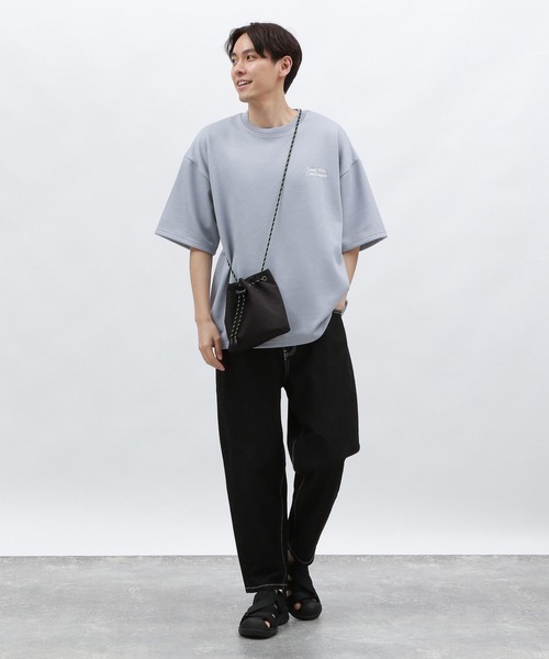 LAKOLE（ラコレ）の「フクレジャガード刺繍半袖T / 126595（Tシャツ/カットソー・メンズ・ブラック/ホワイト/ブルー・MEDIUM/LARGE）」の22枚目の写真