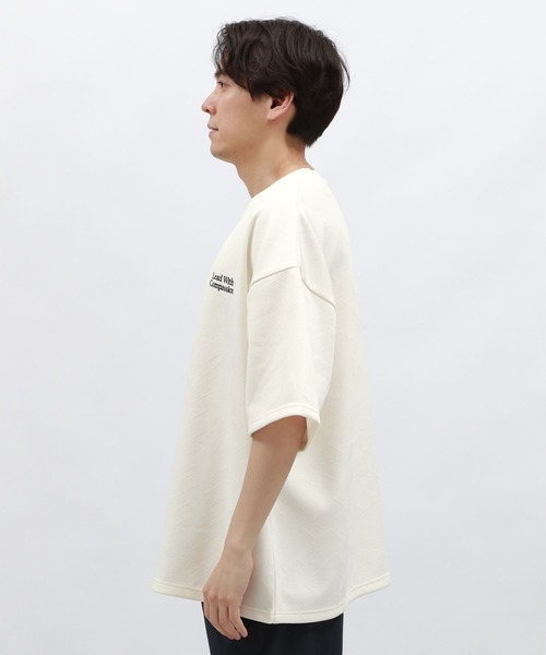 LAKOLE（ラコレ）の「フクレジャガード刺繍半袖T / 126595（Tシャツ/カットソー・メンズ・ブラック/ホワイト/ブルー・MEDIUM/LARGE）」の13枚目の写真