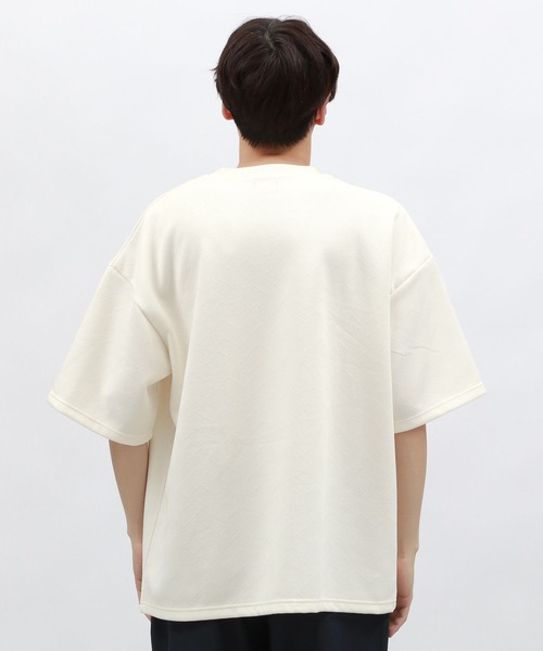 LAKOLE（ラコレ）の「フクレジャガード刺繍半袖T / 126595（Tシャツ/カットソー・メンズ・ブラック/ホワイト/ブルー・MEDIUM/LARGE）」の14枚目の写真