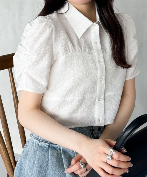 売約済み　参考品 Heather（ヘザー）の「ビスチェデザインシャツ（半袖） 129366