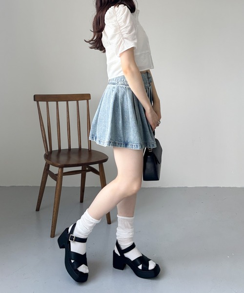 売約済み　参考品 Heather（ヘザー）の「ビスチェデザインシャツ（半袖） 129366