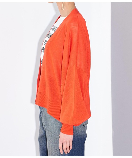 Settimissimo（セッティミッシモ）の「シアー ショート カーディガン ボレロ（カーディガン/ボレロ・レディース・オフホワイト/ブラック/オレンジ・FREE）」の17枚目の写真