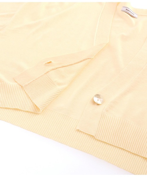 Settimissimo（セッティミッシモ）の「シアー ショート カーディガン ボレロ（カーディガン/ボレロ・レディース・オフホワイト/ブラック/オレンジ・FREE）」の9枚目の写真