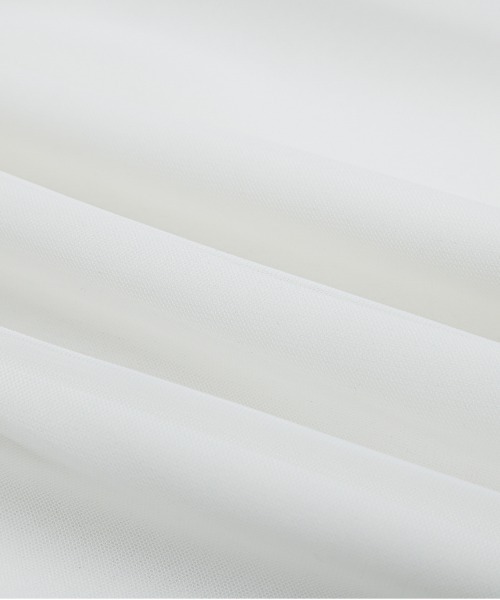 La-gemme(ラジェム)の「異素材MIXペプラムトップス(Tシャツ/カットソー・レディース・ホワイト/ブラック・フリー)」の6枚目の写真