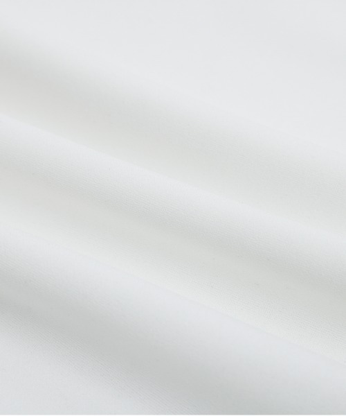 La-gemme(ラジェム)の「異素材MIXペプラムトップス(Tシャツ/カットソー・レディース・ホワイト/ブラック・フリー)」の7枚目の写真