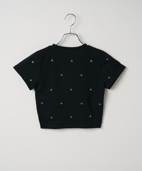 dispark(ディスパーク)の「DISPARK/ラインストーンチビT(Tシャツ/カットソー・レディース・ブラック/ホワイト・FREE)」の15枚目の写真