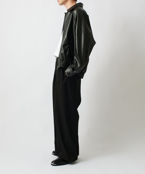 Lui's(ルイス)24AW シンセティックレザーブルゾン Lui's（ルイス）の「シンセティックレザーブルゾン（ブルゾン