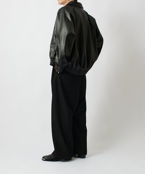 Lui's（ルイス）の「シンセティックレザーブルゾン（ブルゾン・メンズ・ブラック・M/S）」の8枚目の写真